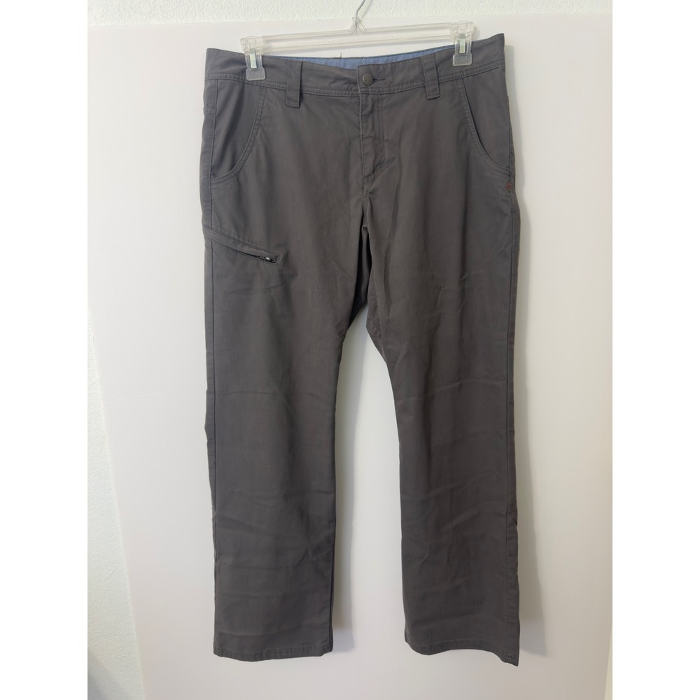 Toad & Co Mens Chino Pant Trousers Gray Organic Cotton Zipper Pocket W34‎ L32